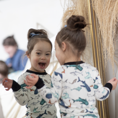 2 Piece Pajama - Watercolor Sharks