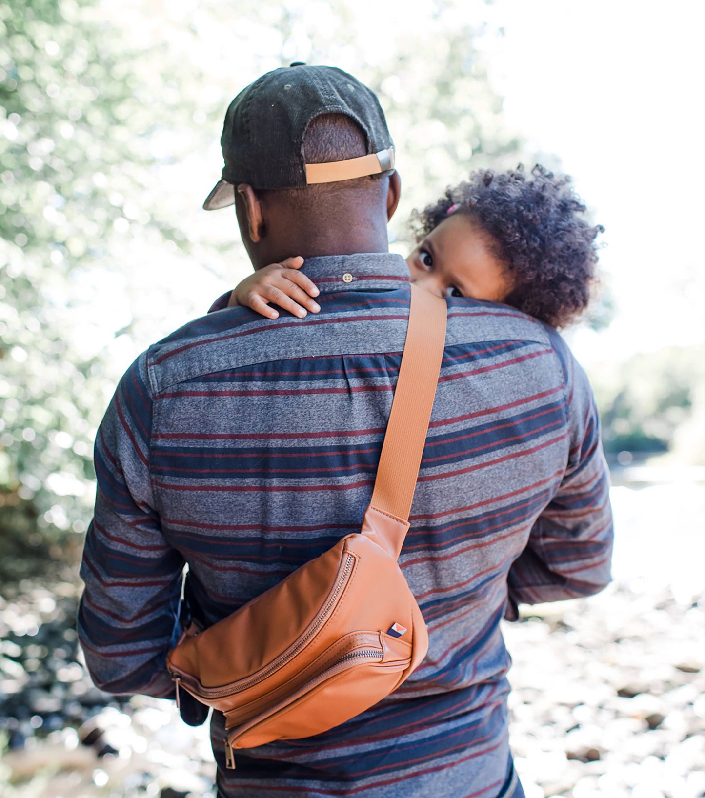 Kibou Diaper Belt Bag - Brown Vegan Leather