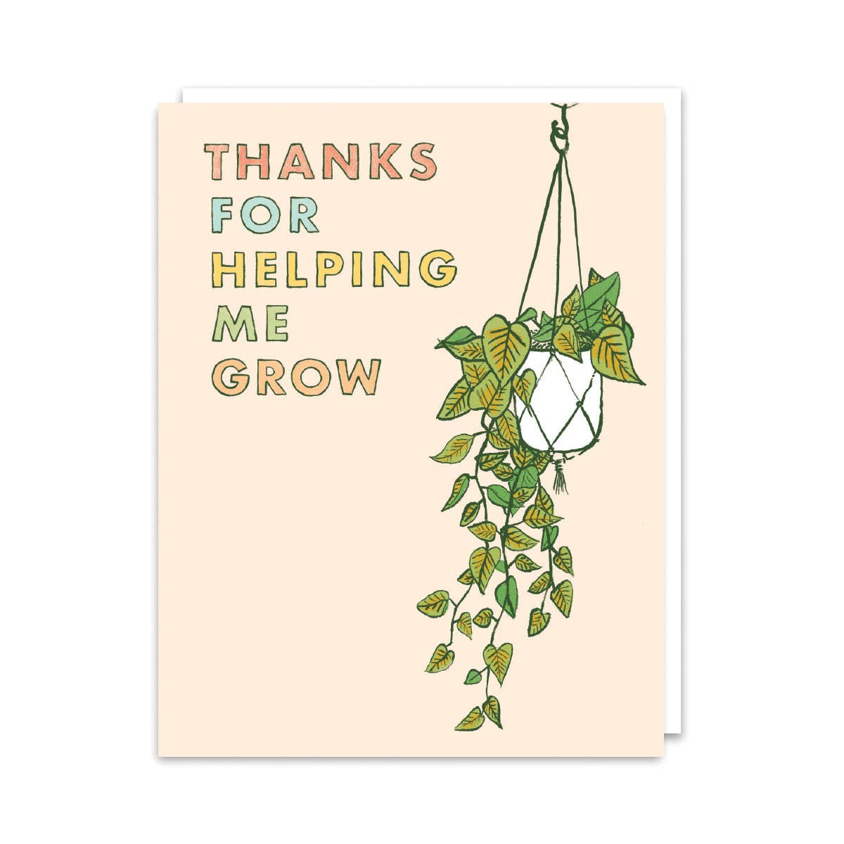 Greeting Card - Thanks for Helping Me Grow