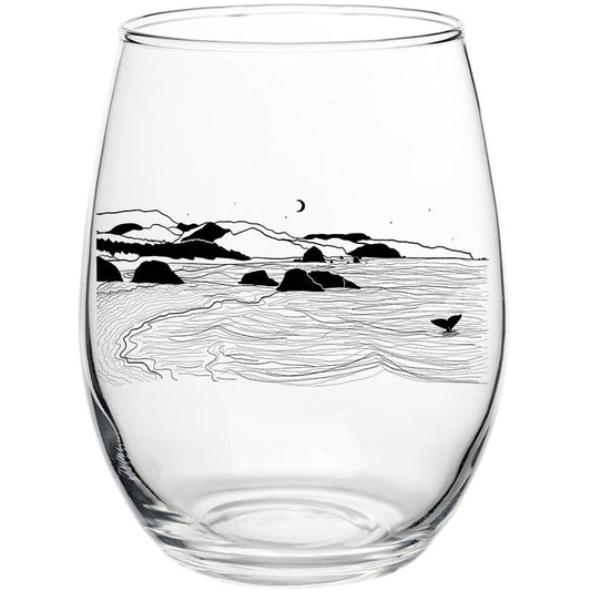 Wine Glass (Stemless) - Whale's Tail