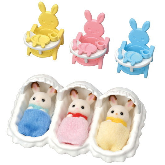 Calico Critters - Triplets Care Set Rabbits