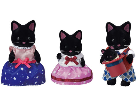 Calico Critters - Midnight Cat Family