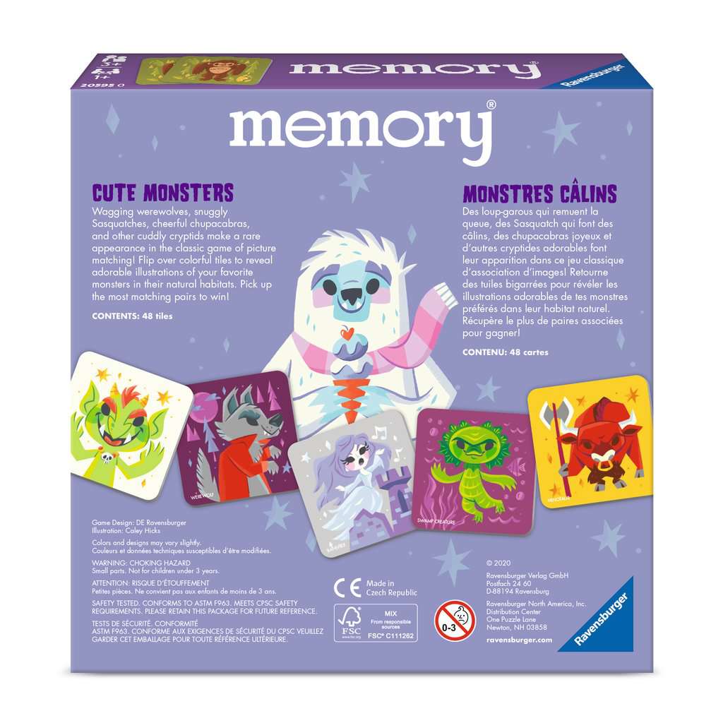 Memory Game - Cute Monsters