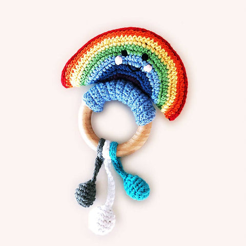 Teething Rattle - Rainbow