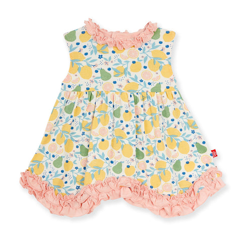 Dress Ruffle Edge (Sleeveless) - Citrus Blossom