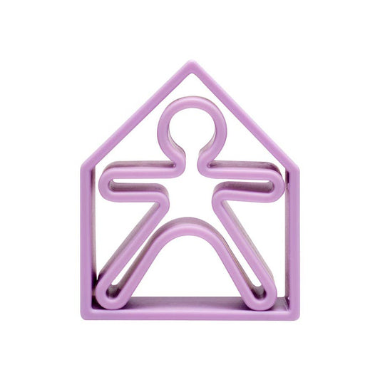Teether - Car + House Violet Pastel