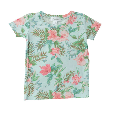 2 Piece Pajamas (Short Sleeves) - Vintage Hibiscus