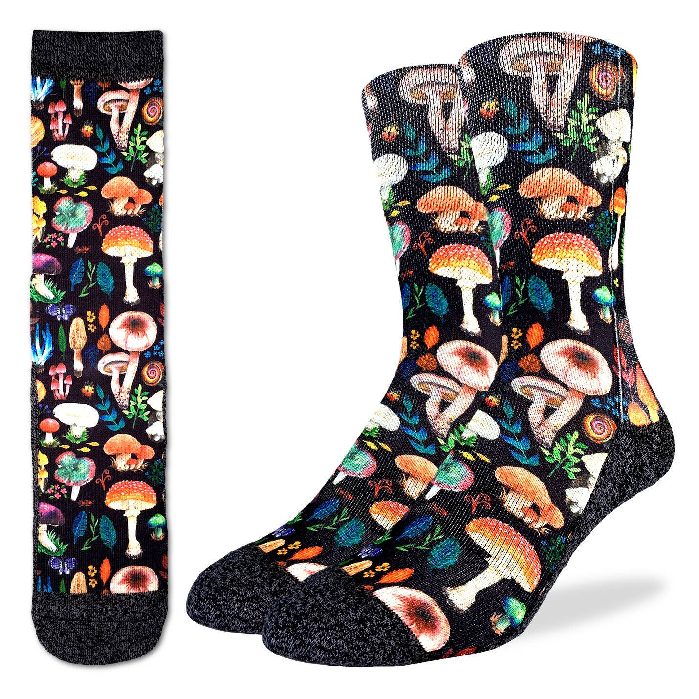Men's Socks - Floral Mushrooms