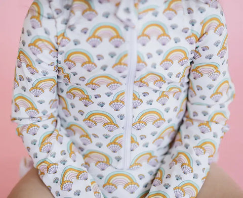 Rash Guard Swimsuit - Sally Sells Seashells