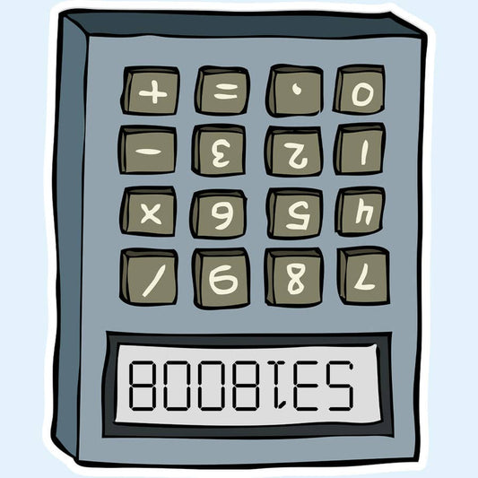 Sticker - Boobies Calculator