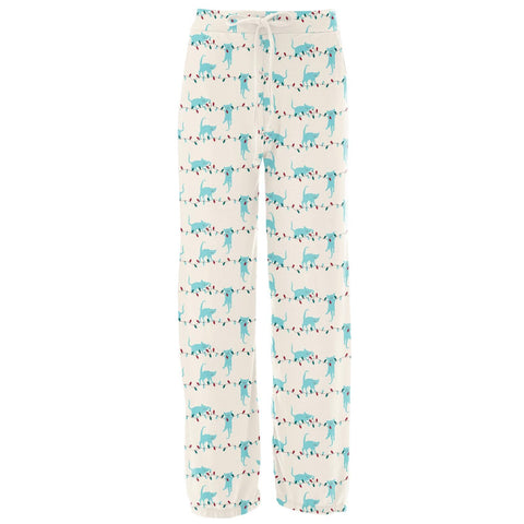 Women's Lounge Pants - Natural Tangled Kittens