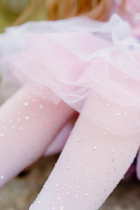 Dress Up - Rhinestone Tights (Ombre: Lilac, Pink & Blue)