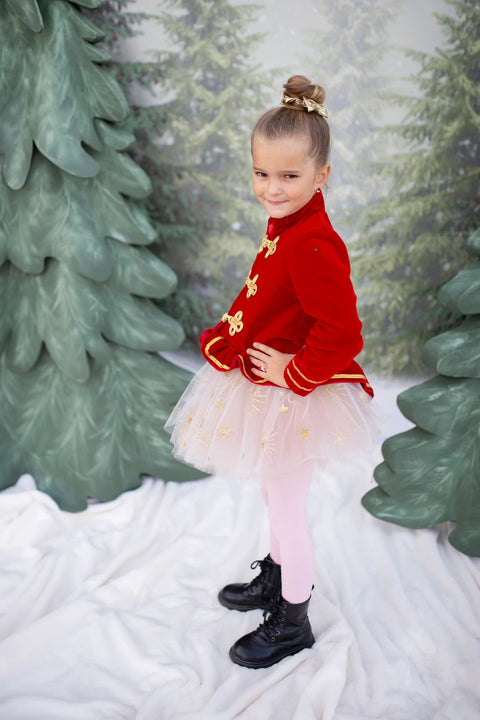 Dress Up - Sparkle Star Tutu (White/Gold)