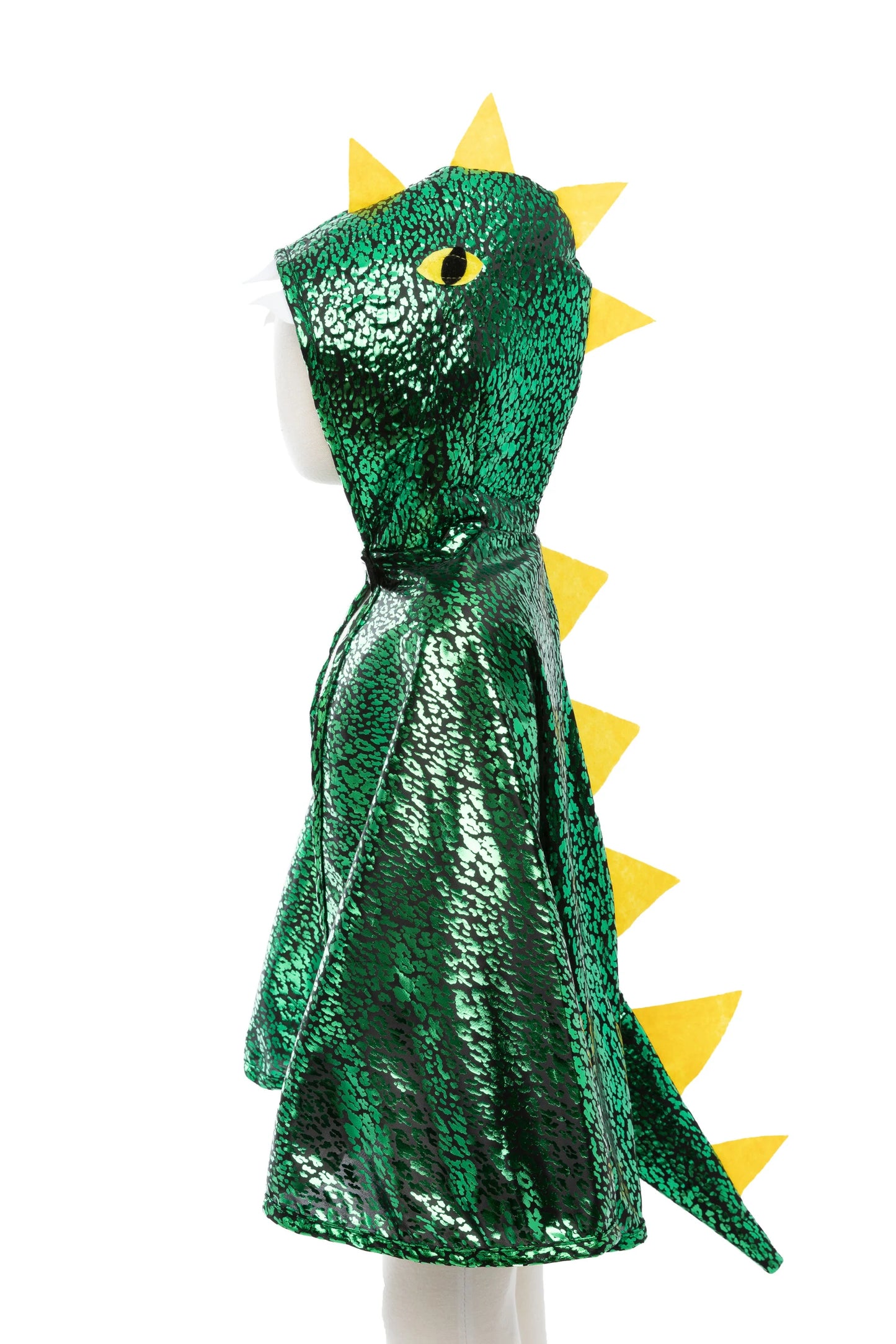 Dress Up - Dragon Cape with Hood Metallic Green