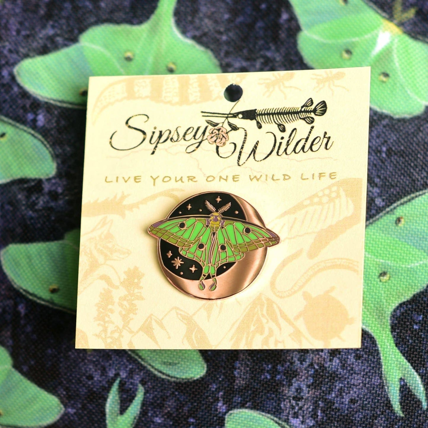 Enamel Pin - Luna Moth