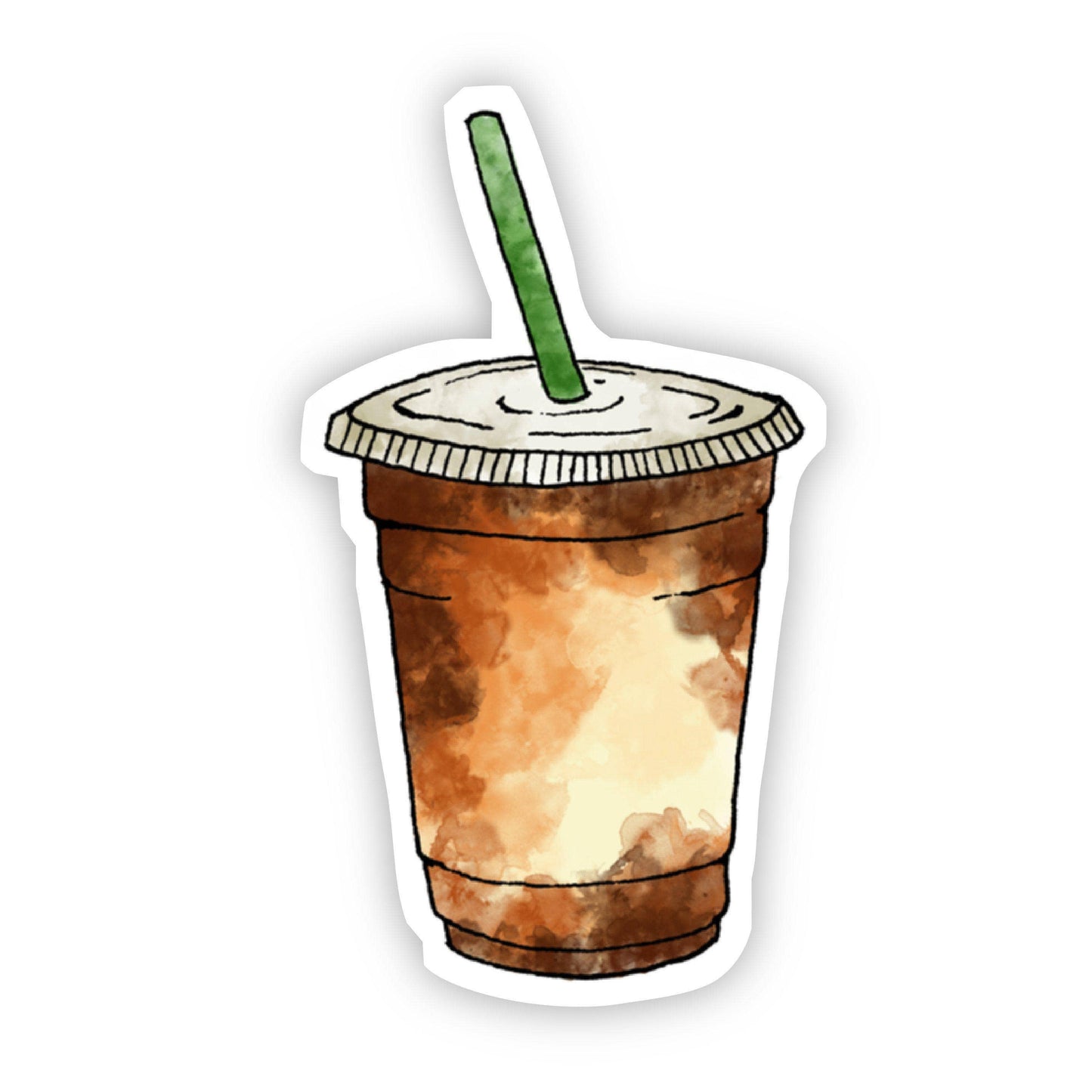 Sticker - Iced Coffee Watercolor