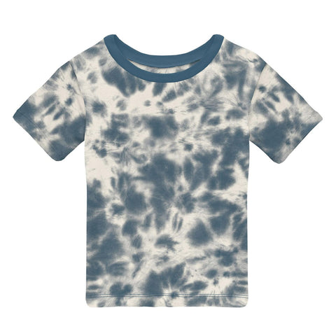 Easy Fit Crew Neck Tee - Deep Sea Tie Dye