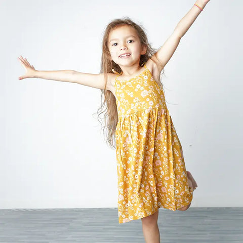 Sundress - Mustard Floral
