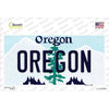 Metal Novelty License Plate - Oregon (12"x6")