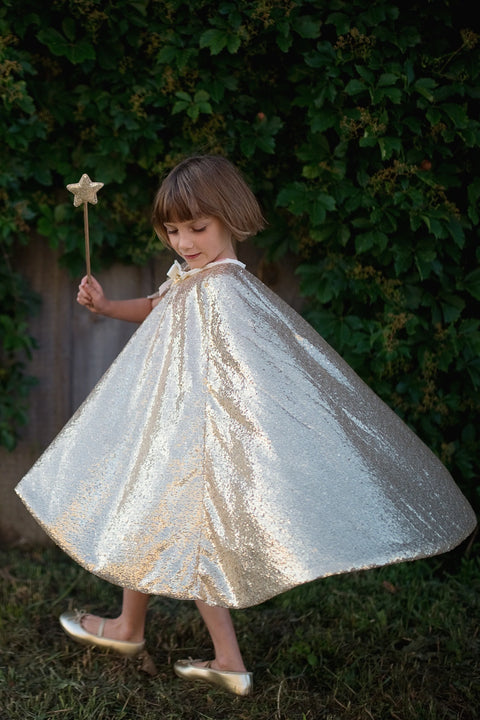 Dress Up - Gracious Gold Sequin Cape