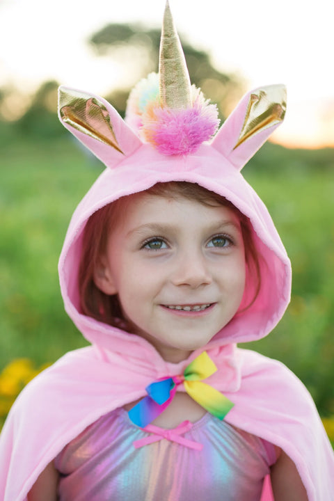 Dress Up - Unicorn Cape With Hood (Pink)