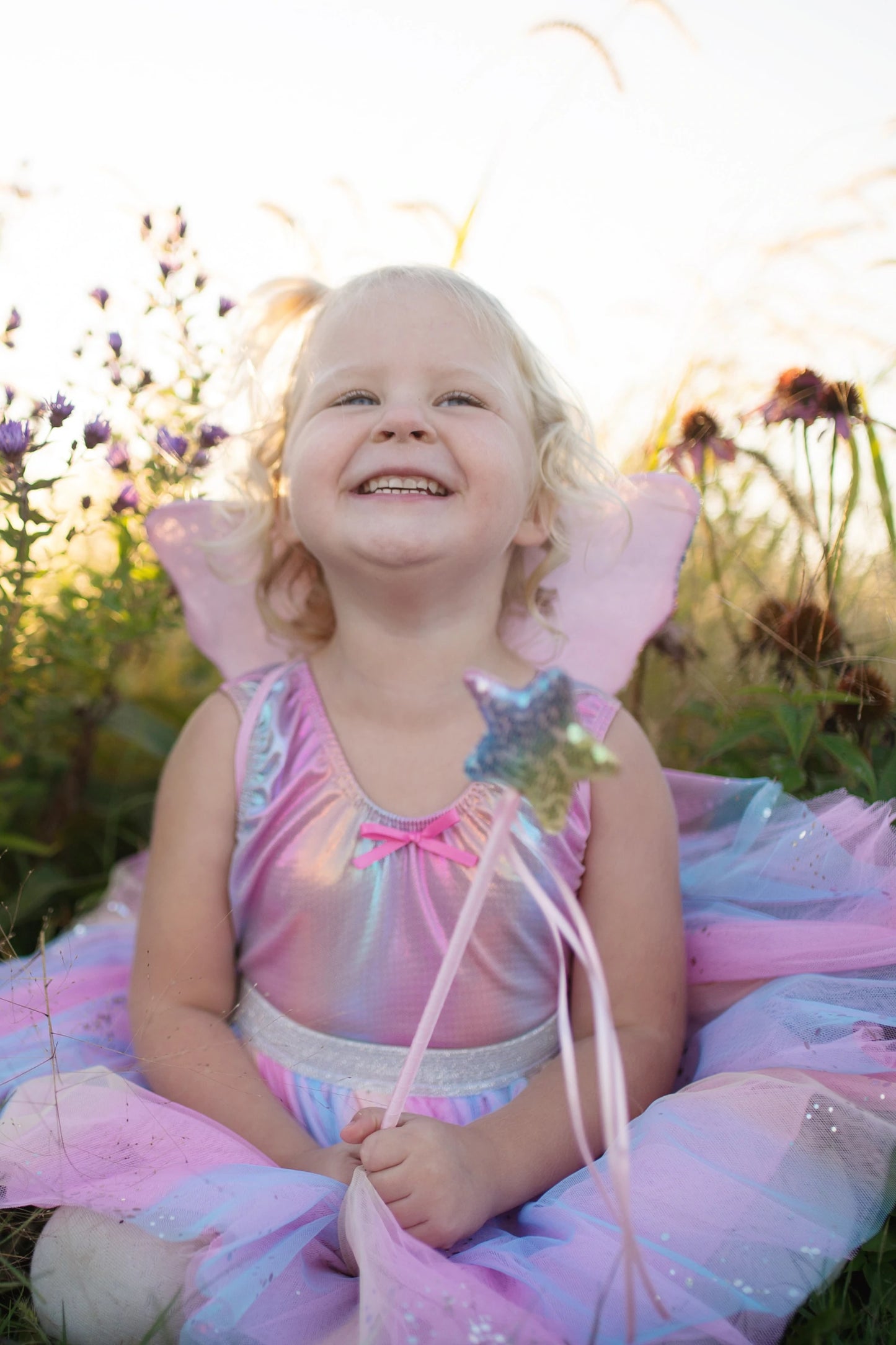 Dress Up - Rainbow Sequin Skirt, Wings & Wand