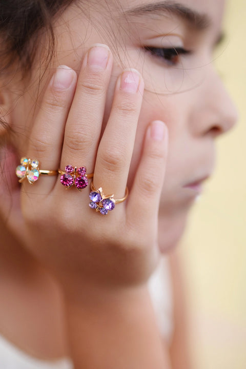 Jewelry (Kids) - Boutique Butterfly Gem Rings (3pc)