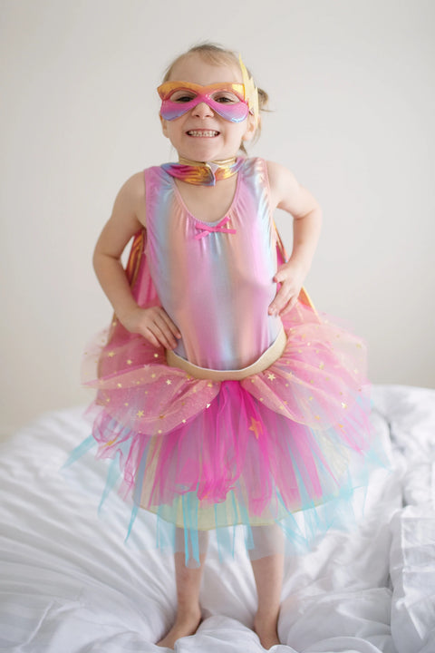 Dress Up - Super-Duper Cape, Tutu & Mask (Rainbow)