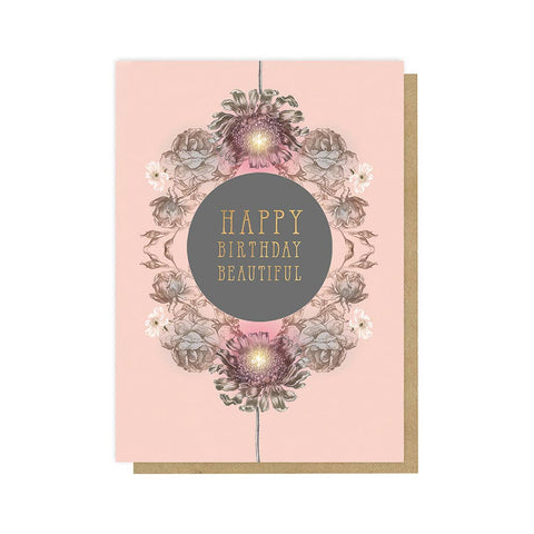 Greeting Card - Rose Circle Birthday