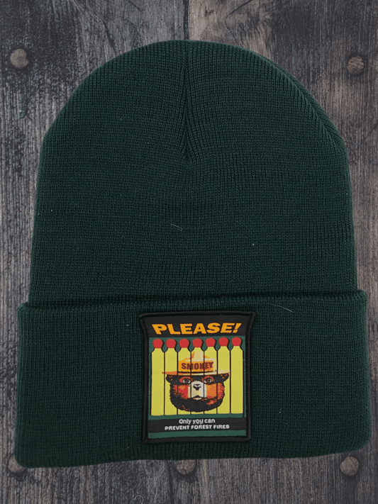 Beanie Hat - Smokey The Bear Forest Green