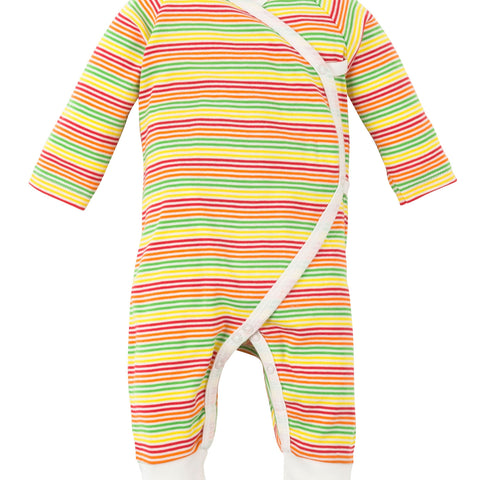 Kimono (Side Snap) - Veggie Stripe