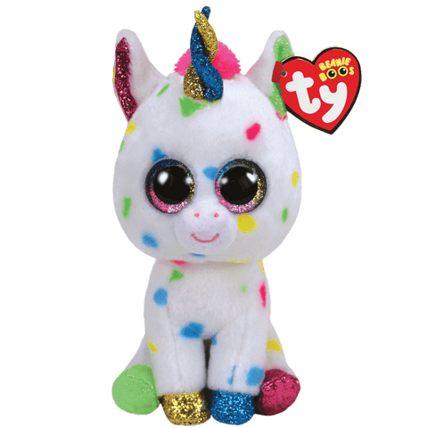 Stuffed Animal - Beanie Boo Harmonie Speckled Unicorn 13"