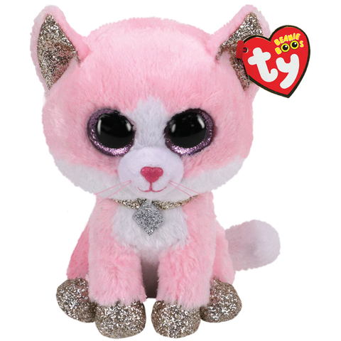 Stuffed Animal - Beanie Boo Fiona Pink Cat 6"