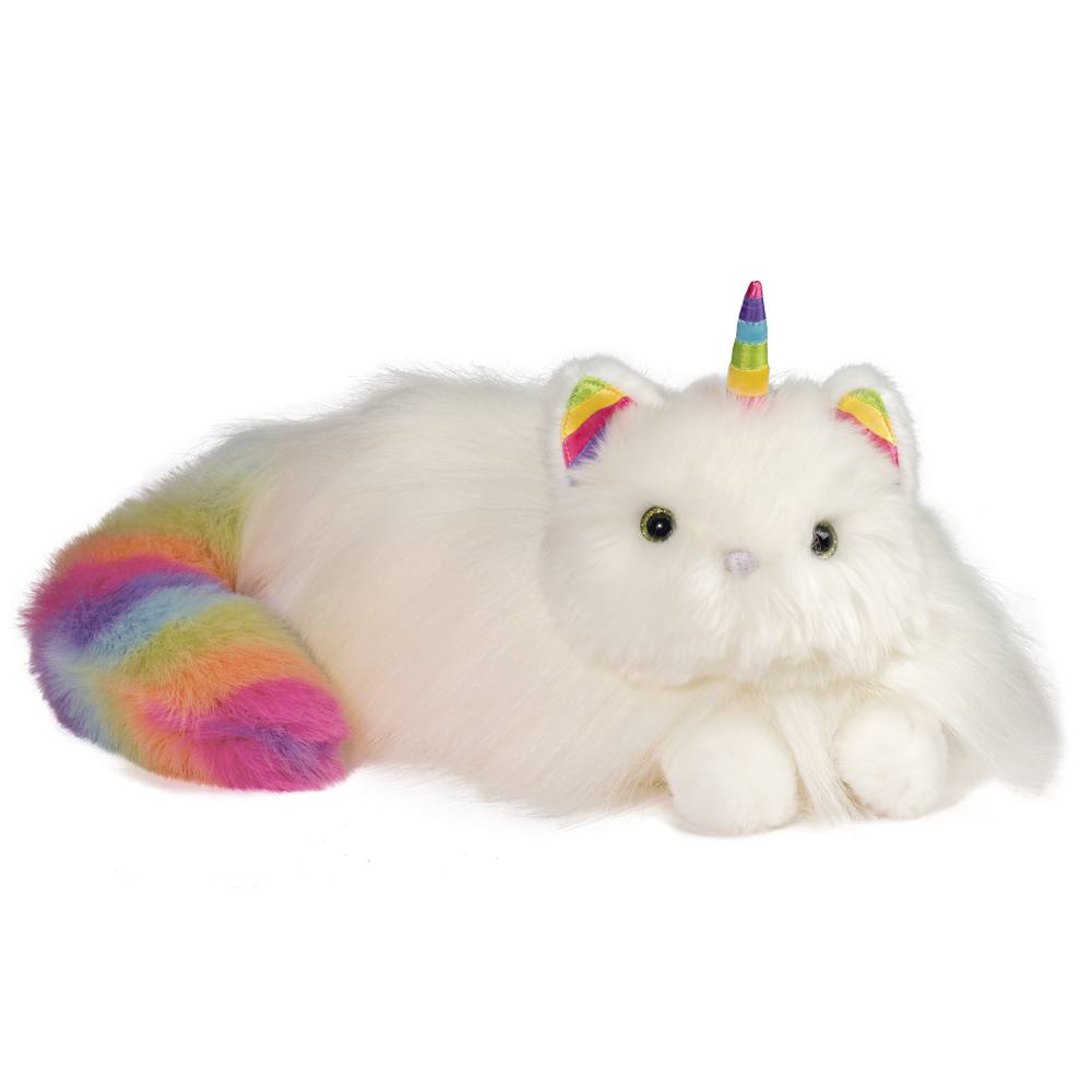 Stuffed Animal - Ziggy  the Caticorn Rainbow Fuzzle