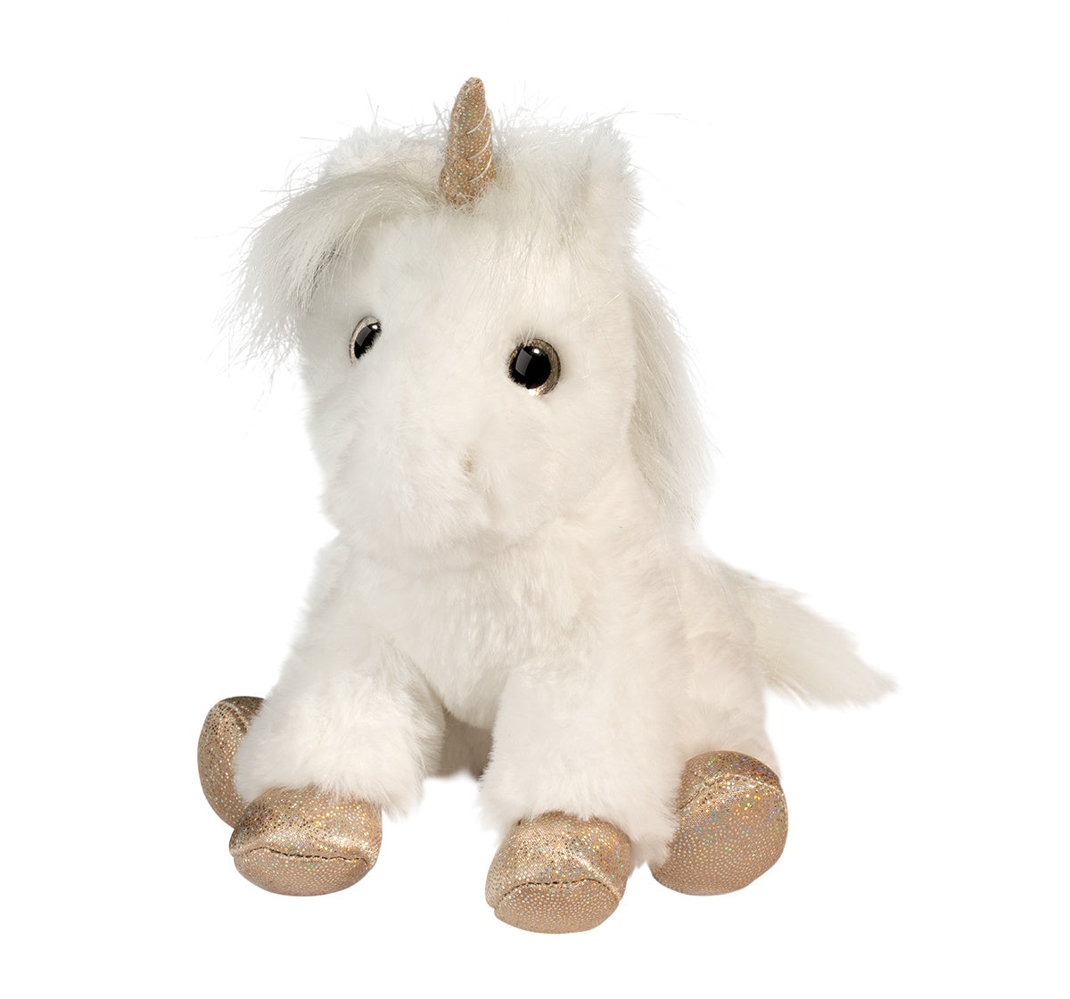 Stuffed Animal - Elodie White Unicorn Mini