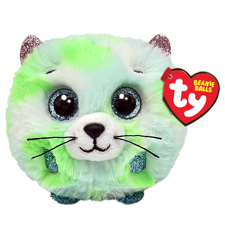 Stuffed Animal - Evie Green Cat (Puffies)
