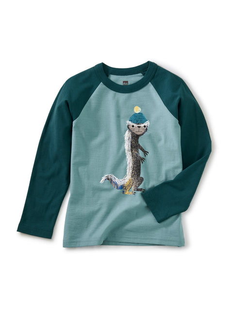 Tee (Long Sleeve Raglan) - Mod Weasel
