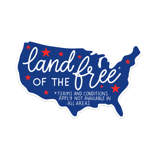 Sticker - America: Land of The Free