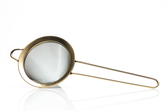 Drink Strainer - Fine Mesh (Antique Brass)