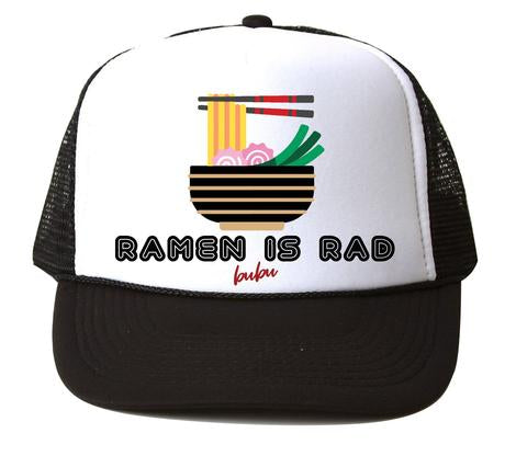 Bubu - Ramen Is Rad White/Black Trucker Hat