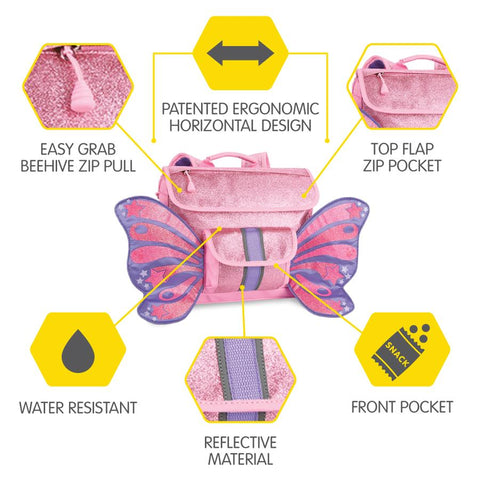 Backpack - Sparkalicious Pink Butterfly (Medium)