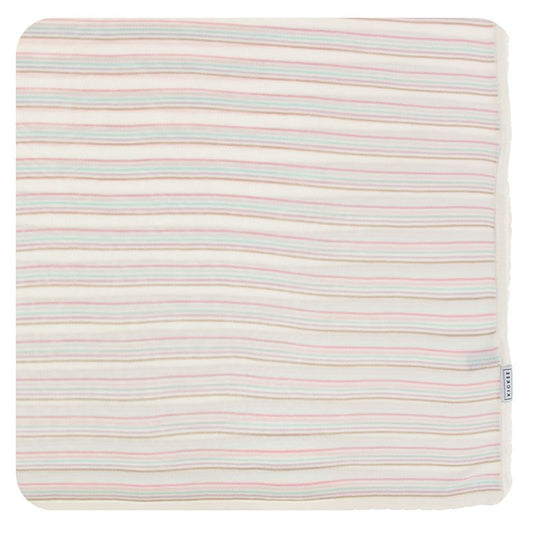 Knit Toddler Blanket - Cupcake Stripe