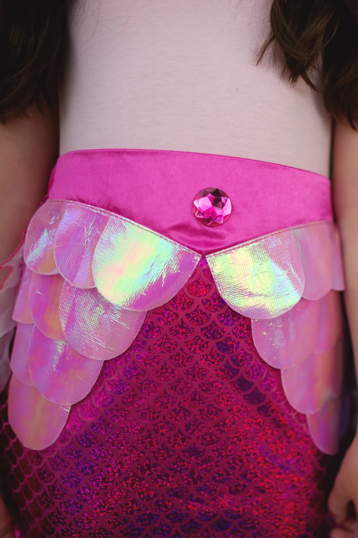 Dress Up - Glimmer Mermaid Skirt & Headband (Pink)