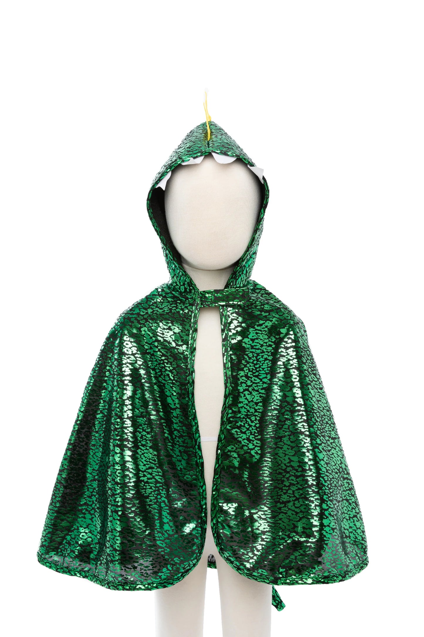 Dress Up - Dragon Cape with Hood Metallic Green