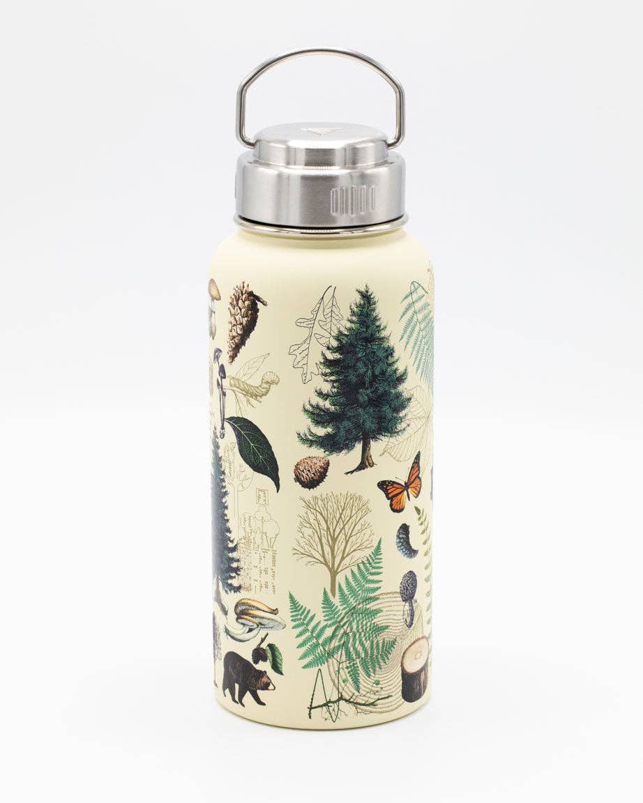 Water Bottle (Stainless Steel) - Woodland Forest 32 oz