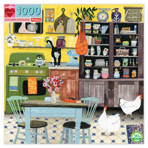 Puzzle - Kitchen Chickens (1000pc)