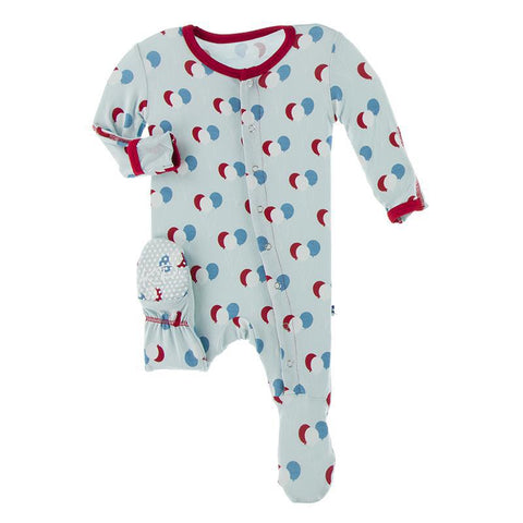 Footie - Spring Sky Birthday (Snaps/Zipper)