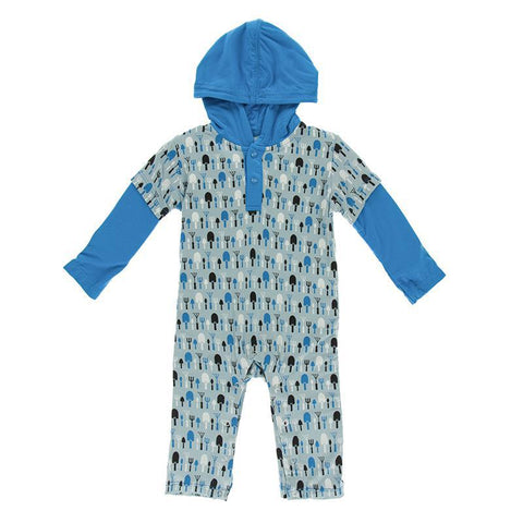 Last One - Size 3/6M: Hoodie Romper (Long Sleeve) - Jade Garden Tools