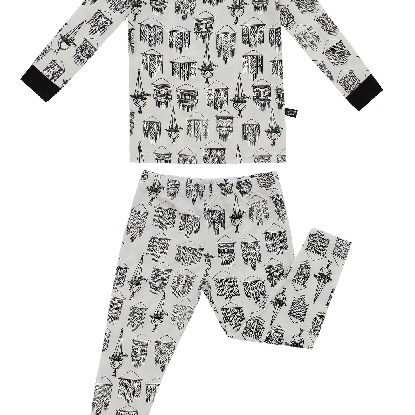 2 Piece Pajamas (Long Sleeve) - Macrame