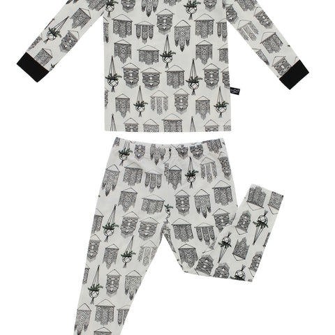 2 Piece Pajamas (Long Sleeve) - Macrame